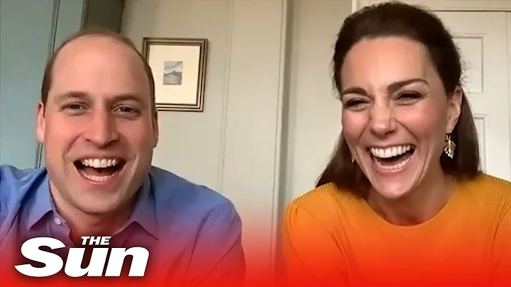 Prince William and Kate Middleton speak to children of key workers at school via video call