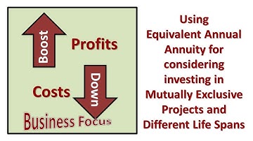 Using Equivalent Annual Annuity for considering investing in Mutually Exclusive Projects and D