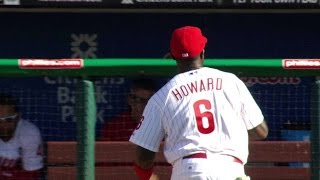 BOS@PHI: Howard, Hamels combine to retire Buchholz