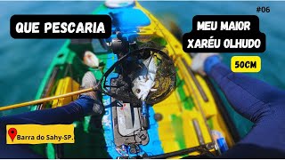 MEU MAIOR XARÉU NO SPEEDJIG (parte 2 da pescaria da Barra do Shay - SP.