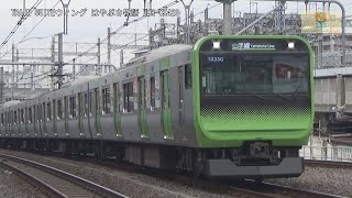 山手線E235系ﾄｳ18編成ラブライブ! スクールアイドルフェスティバルラッピングJY08西日暮里駅上野方面【はやぶさ物語】CX420