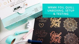 We R Memory Keepers Foil Quill Unboxing, Setup & Initial Testing with Silhouette Cameo