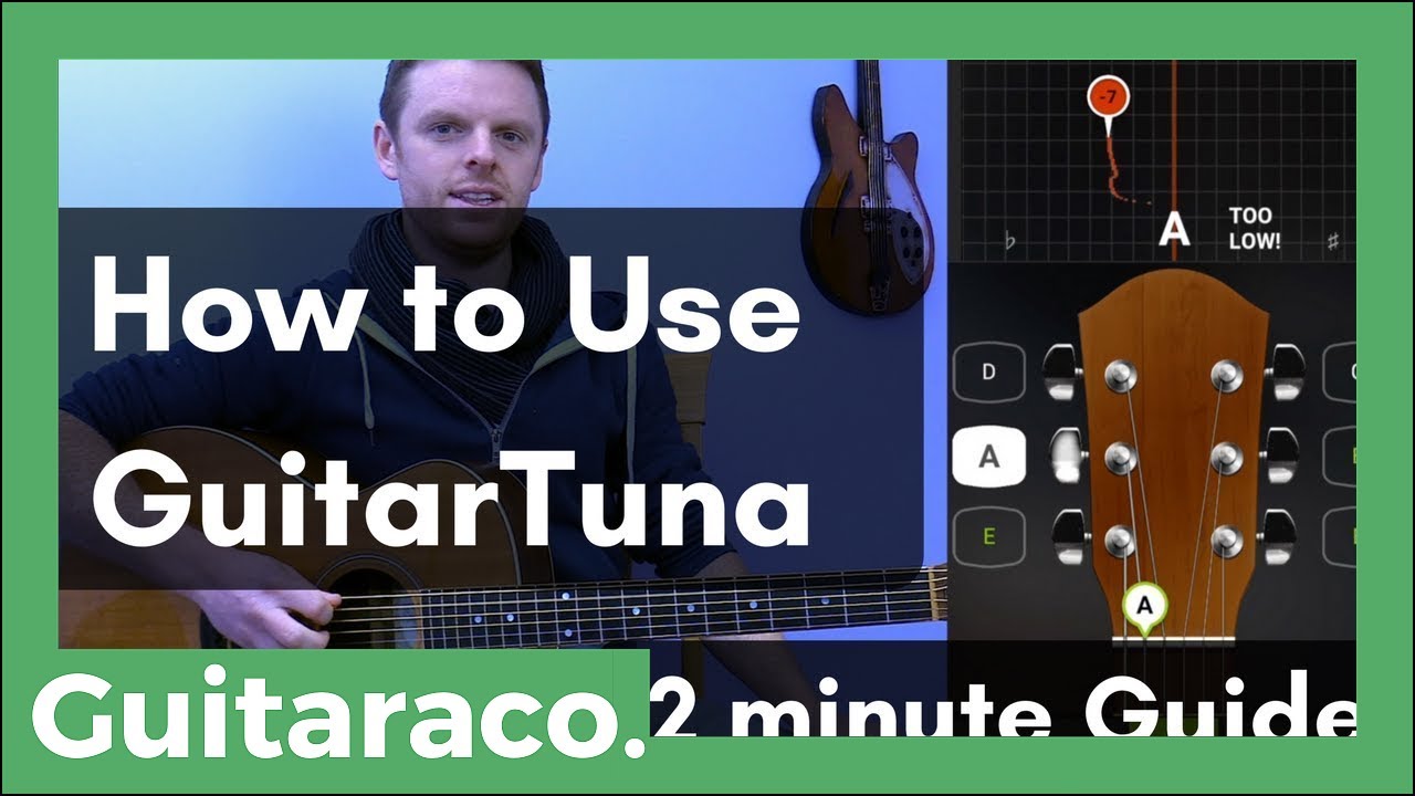 How to use GuitarTuna app to tune your Guitar  Quick 2 minute guide