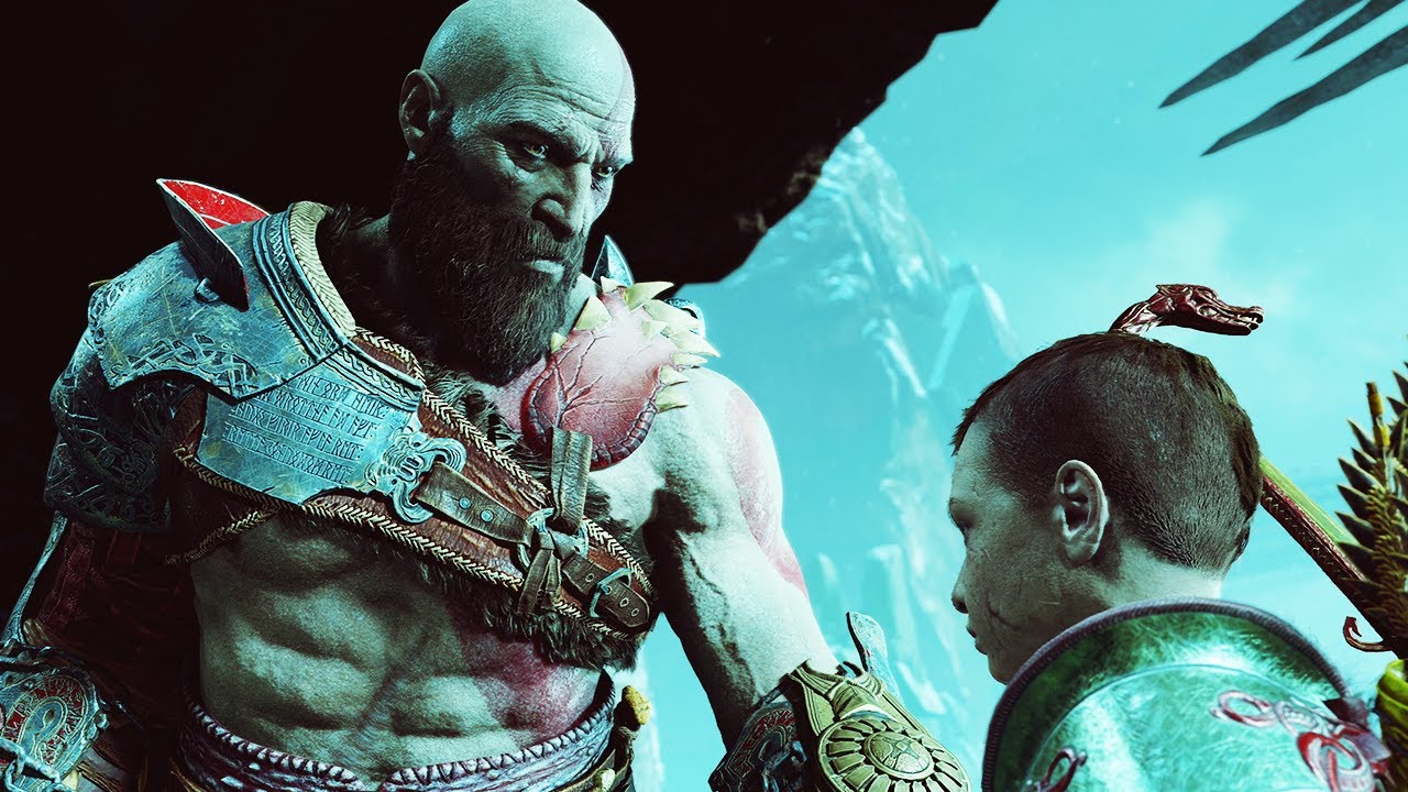 GOD OF WAR 4 PS5 - Kratos Disciplines Atreus / Kratos Gets Angry At Atreus (4K 60FPS)