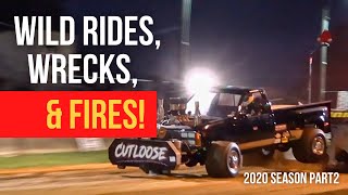 Tractor Pull Fails, Wild Rides, Wrecks, and Fires!!! 2020 Season Part 2