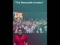 Barcelona say they are afraid of “the Newcastle invasion” #football #barcelona #championsleague