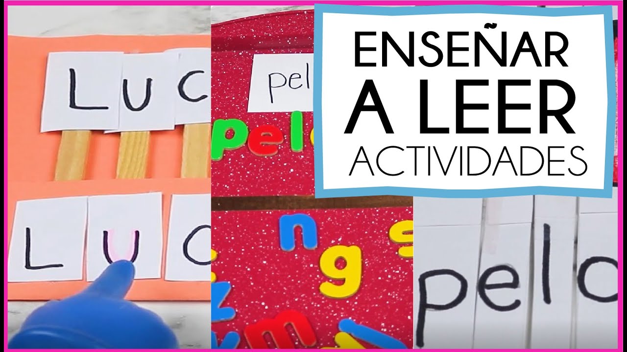 ACTIVIDADES PARA APRENDER Y ENSEÑAR A LEER #lectoescritura #aprenderaleer  #enseñaraleer #actividades - YouTube