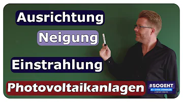 Was ist die beste Neigung für Photovoltaik?