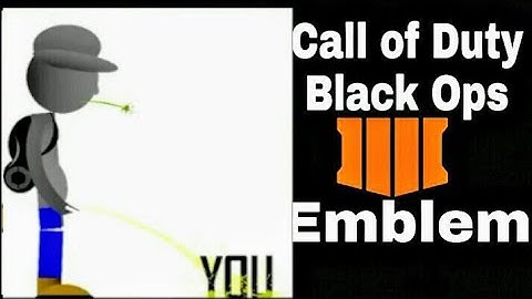 Call of Duty Black Ops 4 Cod Bo4 Funny Emblem Tutorial