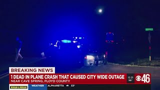 1 dead after plane goes down in Floyd County