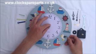 A simple how to guide for removing your old quartz clock movement (roundshaft) and press fit hands and replacing it with a new 