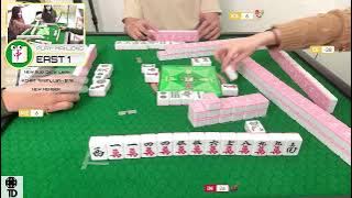 神配牌?!?!? Ridiculous full flush caught on stream! 清一色满台