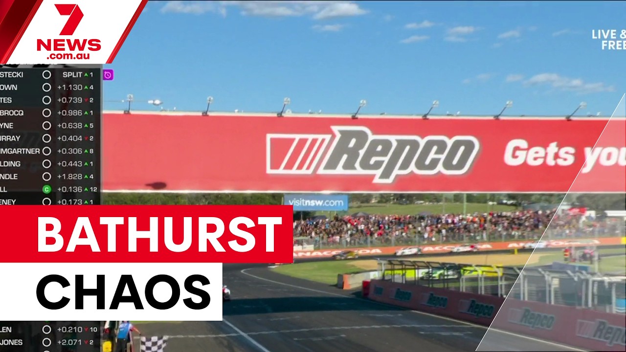 Kostecki wins Bathurst 1000 after leader runs out of fuel | 7NEWS