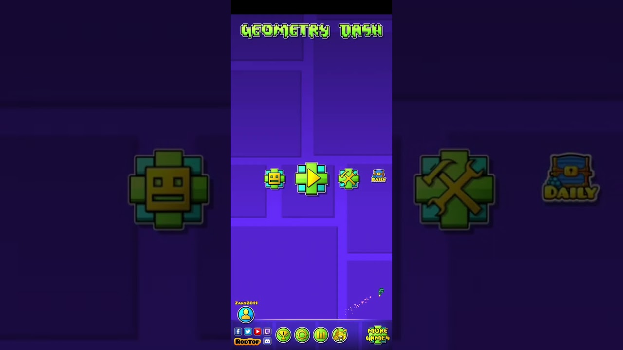 playing geometry dash in portrait mode