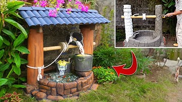 Hoài cổ với ý tưởng bể cá giếng nước thu nhỏ