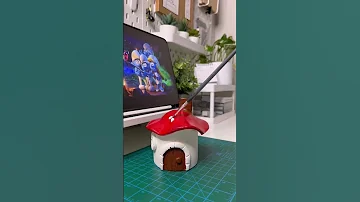 عجينه السيراميك بيت السنافر 