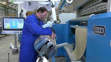 BOB L 1600. Low Voltage Foil Winding Machines. LAE Leading Edge Technologies for your Transformers