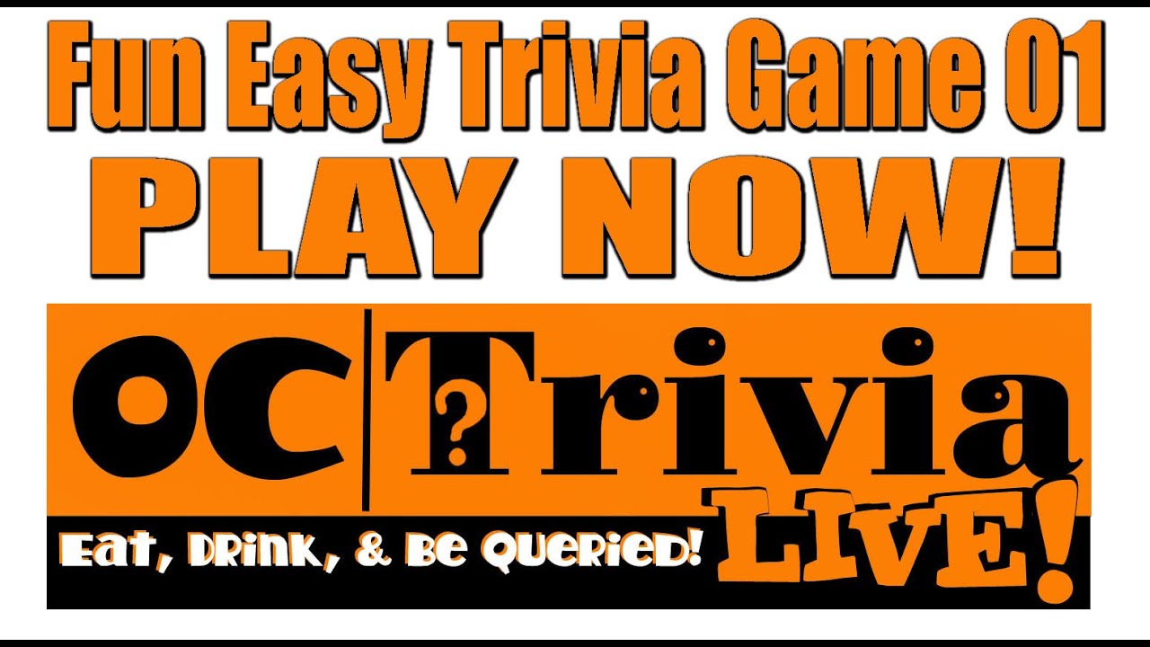 OC Trivia LIVE! Fun Easy Trivia 01 Questions | PLAY THIS GAME! 