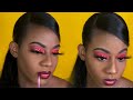 MAKEUP TUTORIAL RED GLITTER | TASHA SIMSON