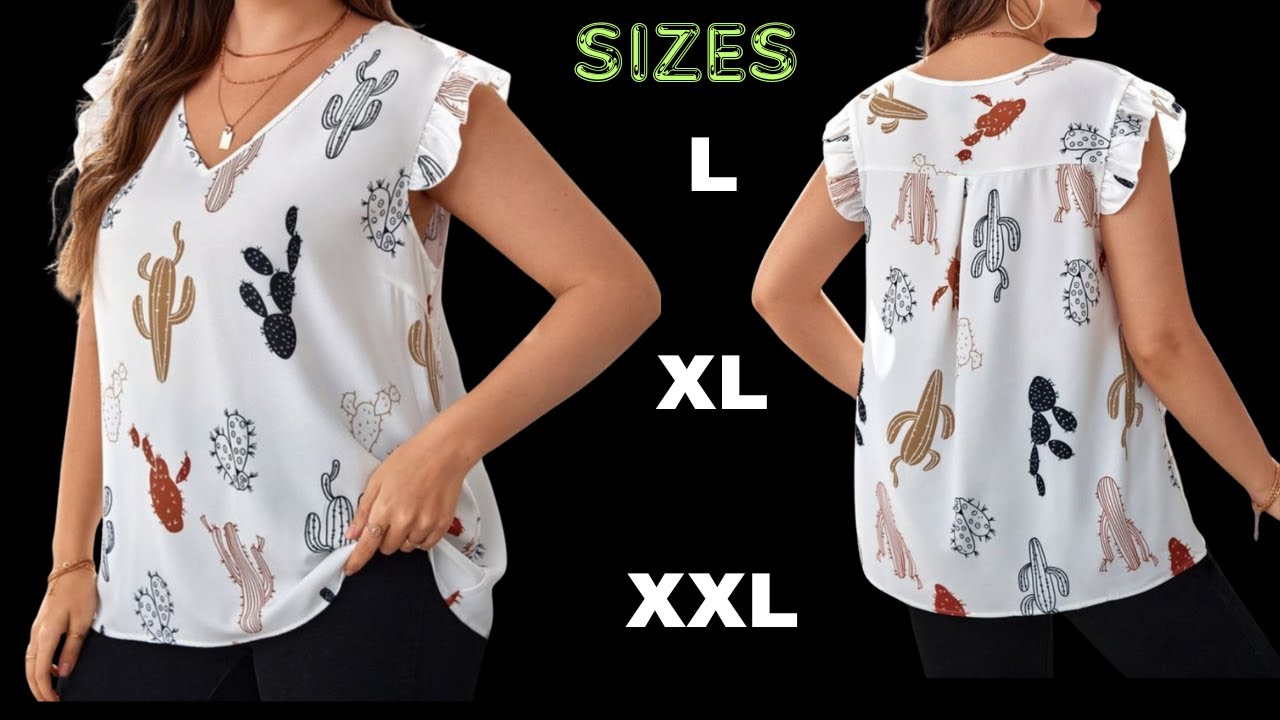 Blusa Holgada con Canesú y Mangas de Fruncir a la Moda, Diséñala  muy Fácil