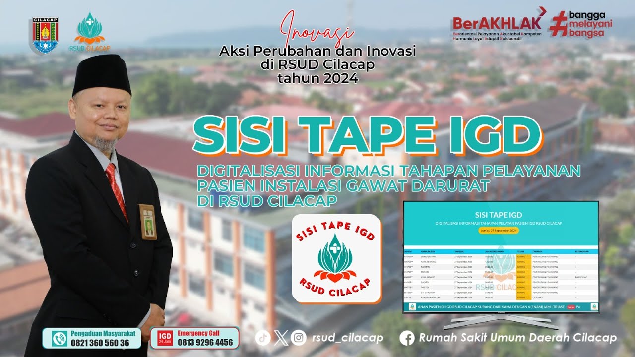 INOVASI SISI TAPE IGD II Digitalisasi Informasi Tahapan Pelayanan Pasien Instalasi Gawat Darurat