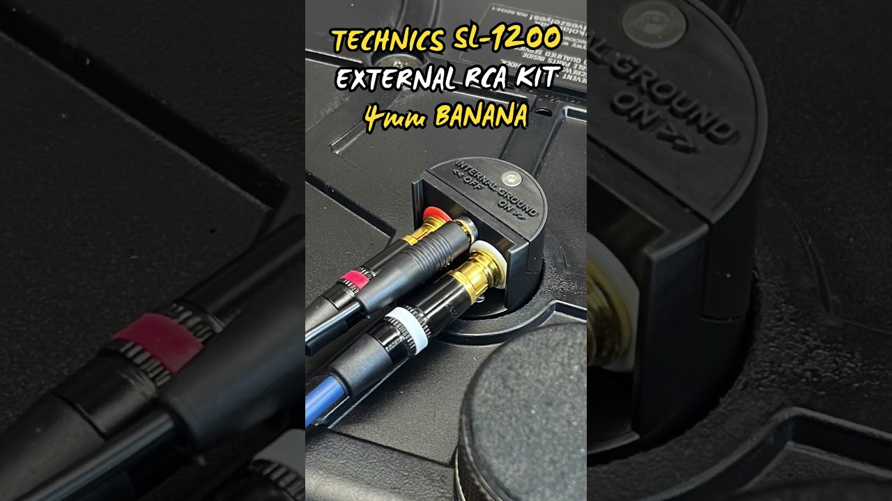 Technics SL-1200 External RCA Kit - Internal / External ground connection switch.