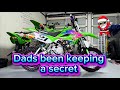 Ep: 6 Girls can moto Seeing her modified 2017 Kawasaki KLX110 Christmas surprise for the first time 
