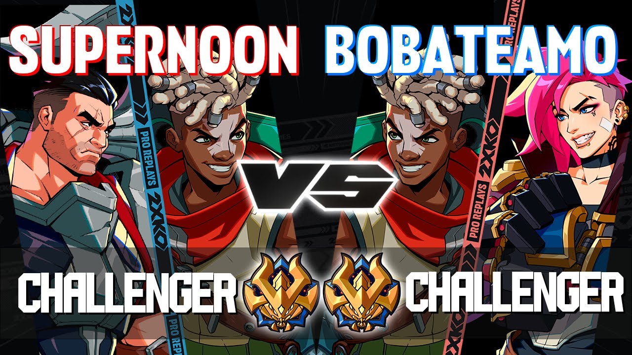 SUPERNOON (Ekko-Darius) vs BOBATEAMO (Ekko-Vi) ▰ 2XKO Pro level replays