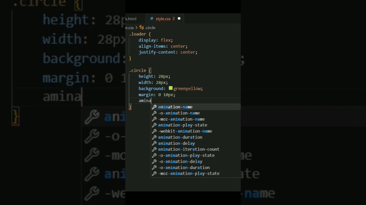| Create a Loading Animation using HTML and CSS | Wenu Developer || 