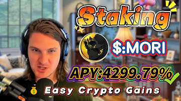 💥 My Solana zero-risk mining diary! Full MORI staking process with 4299.79% APY rewards revealed!