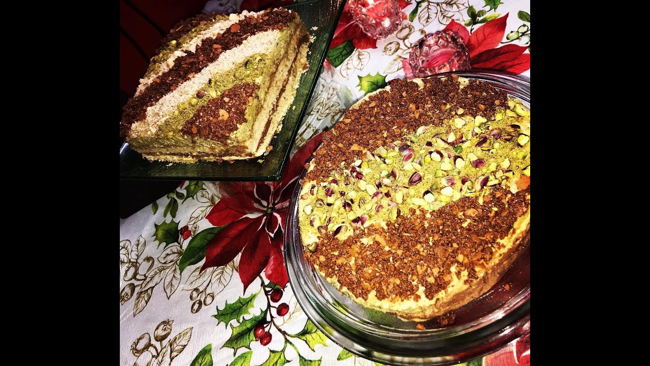 Gateau Tma5mi5 Pistache Noisette Et Amande Youtube
