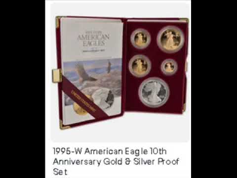 1995-W American Eagle 10th Anniversary Gold u0026 Silver Proof Set