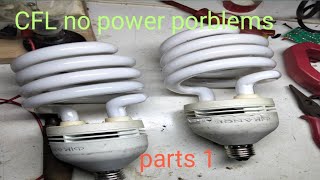 CFL bulbs no power problems