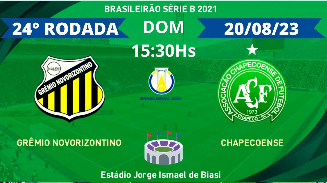 Pré-jogo: Grêmio Novorizontino vs Chapecoense, Campeonato Brasileiro da  Série B