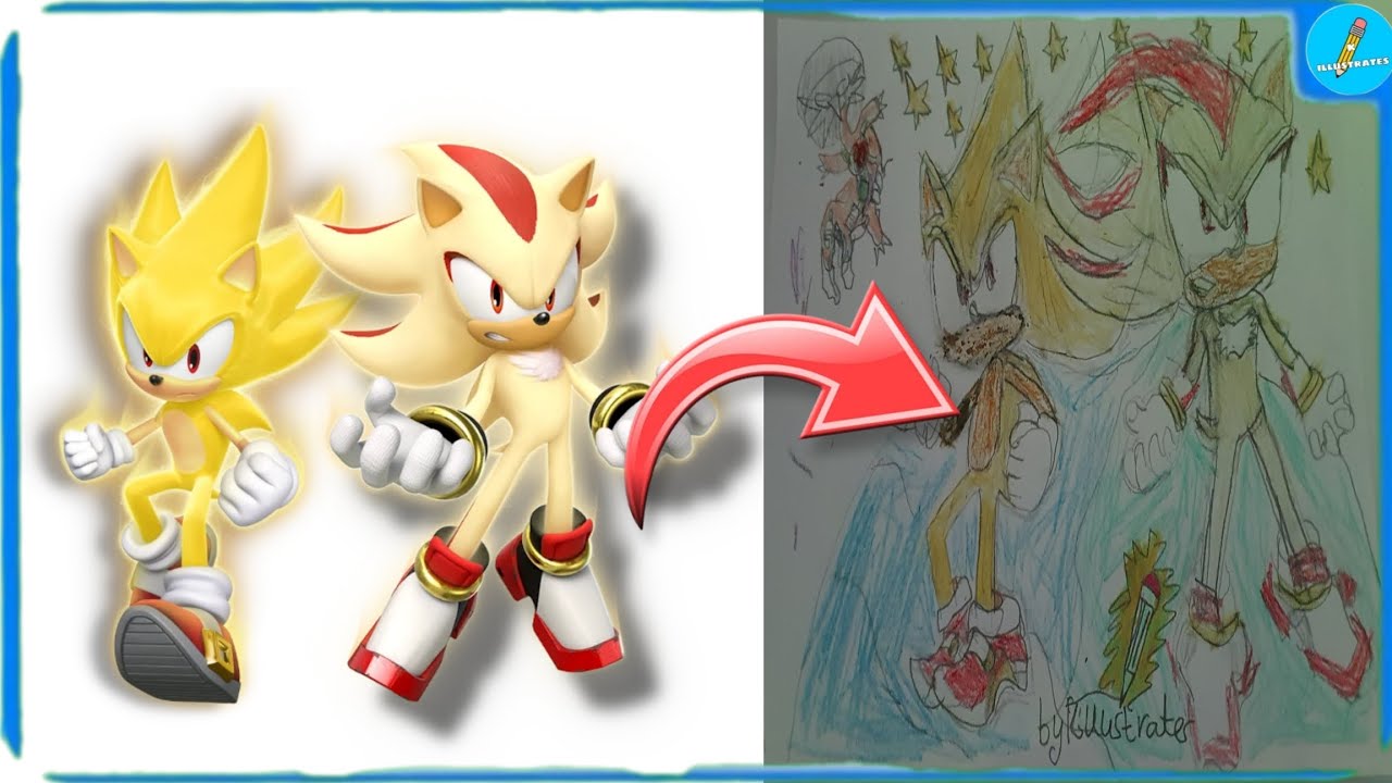 How to draw SuperSonic & SuperShadow