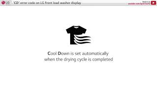 [LG Front Load Washers] CD Error Code Appears On Display screenshot 4