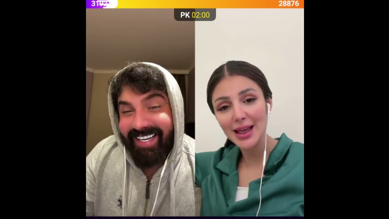 بث عمار الكوفي اجمل قست مع سارة الخرزي تتعلم اللهجات العراقية والكردية وعمار ينصدم من ذكائها