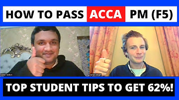 How to pass ACCA Performance Management (F5) with 62% | Top student tips to help you pass your exam