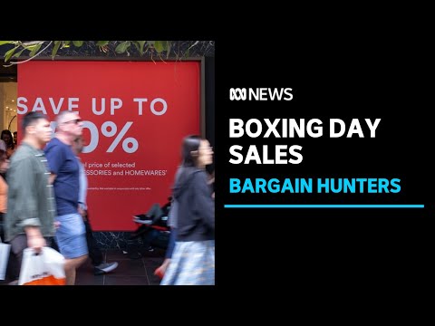 Spending is up as bargain hunters flock to boxing day sales | ABC News