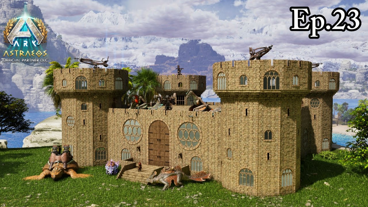 I Built A Medieval Castel With The CKF Premium Mod & I Love It!!! | Ark: Astraeos Ep.23