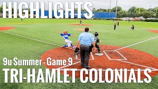 Highlights - Connor 9u Waves - Summer League Game 9 vs Tri-Hamlet Colonials