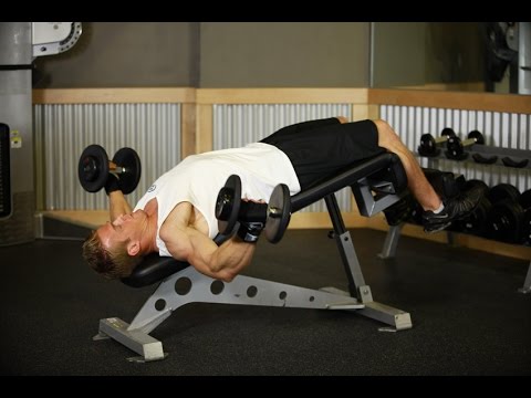 Decline Dumbbell Flyes - Workout Videos (Chest Workout)