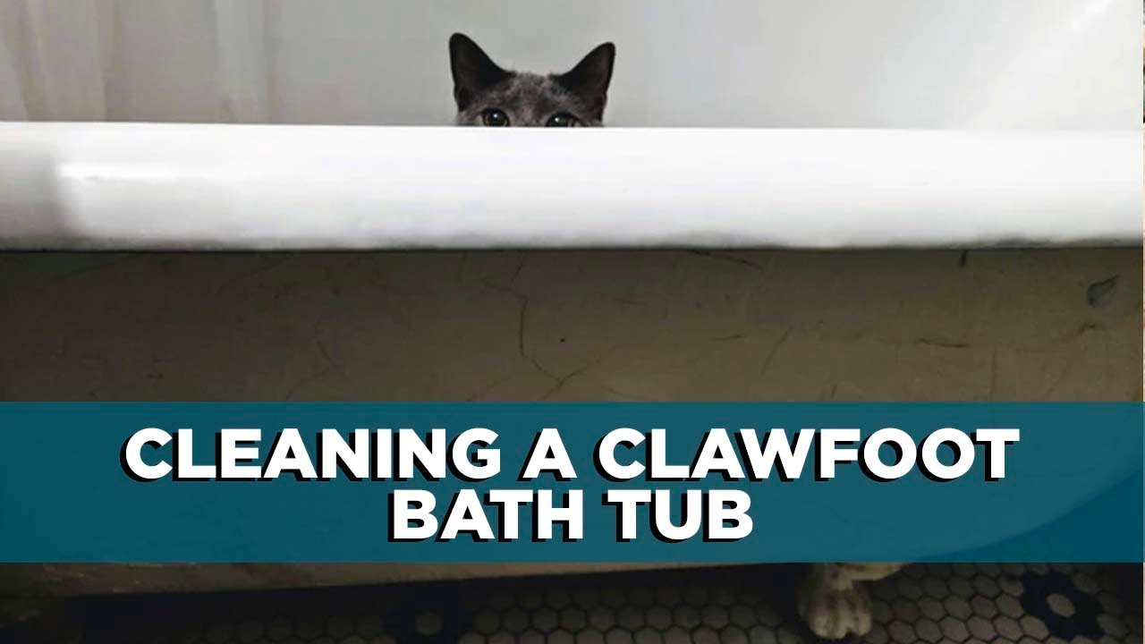 Ep 23. Poolside Bathroom Project & Cleaning a Clawfoot Tub YouTube