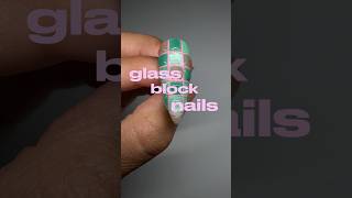 beginner friendly 3d glass block nail art tutorial🌴🪟✨ #nails #nailart #nailtutorial