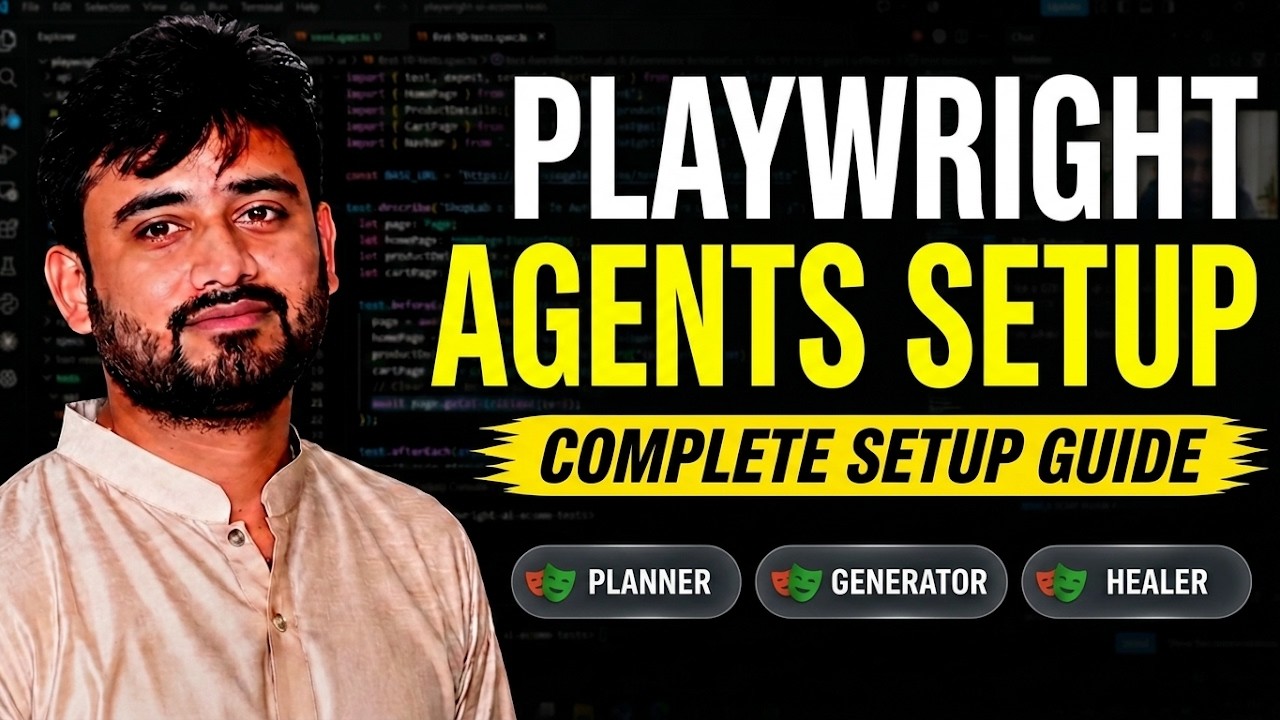 Playwright Test Agents Setup Tutorial | Step by Step Guide - YouTube