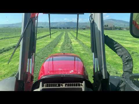 Case Puma 150 raking silage nz