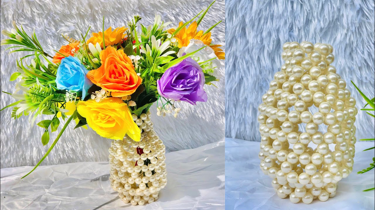 Beaded Flower Vase Tutorial How To Make A Flower Vase Pot Maxresdefault