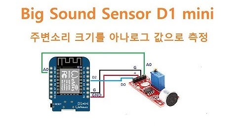 Big Sound Sensor Arduino D1-mini [두원공과대학교 AI융합과 김동일교수] 3.0.9