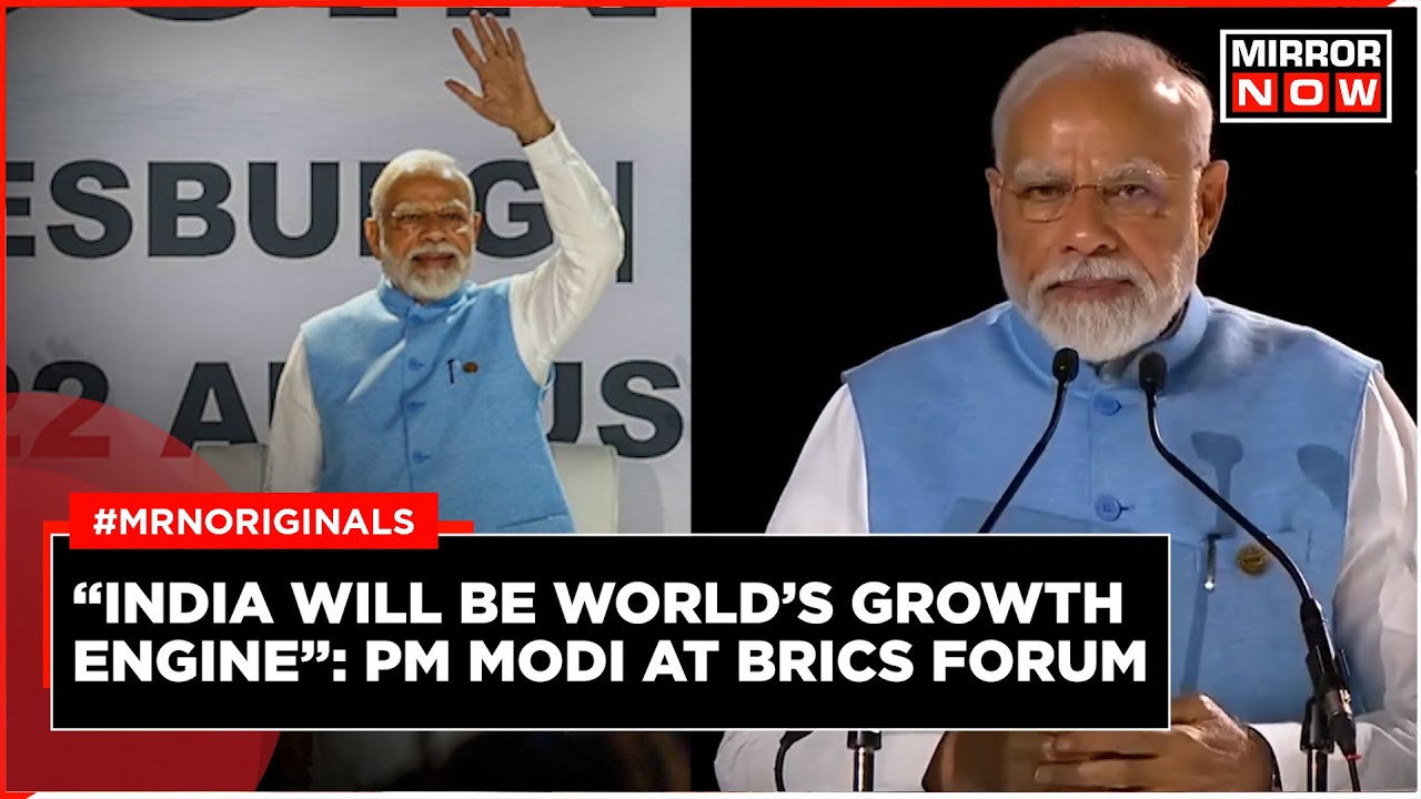 PM Modi Speech At BRICS Business Forum PM Highlights Indias Growth Story  BRICS Summit 2023