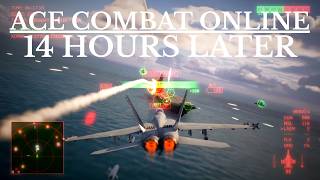 First sortie with the Super Hornet after 14 hours of grinding on Ace Combat 8 Online